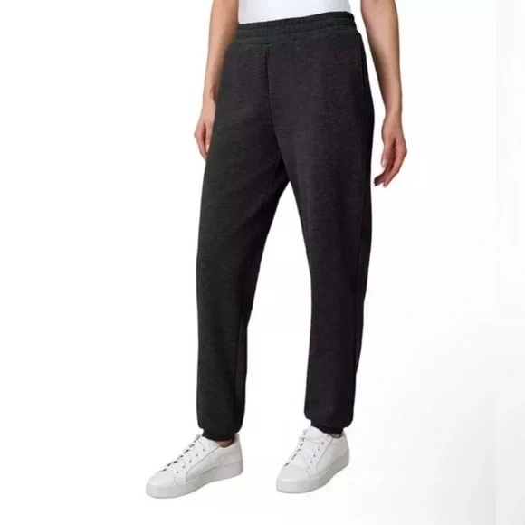 Mondetta Ladies’ Fleece Joggers, Heathered Black/Dark Gray, Small, NWT - Picture 1 of 15